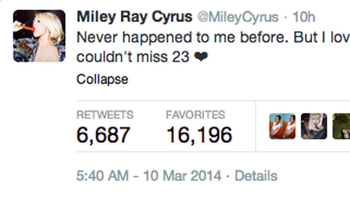 Miley ville helt enkelt inte svika sina fans. 
